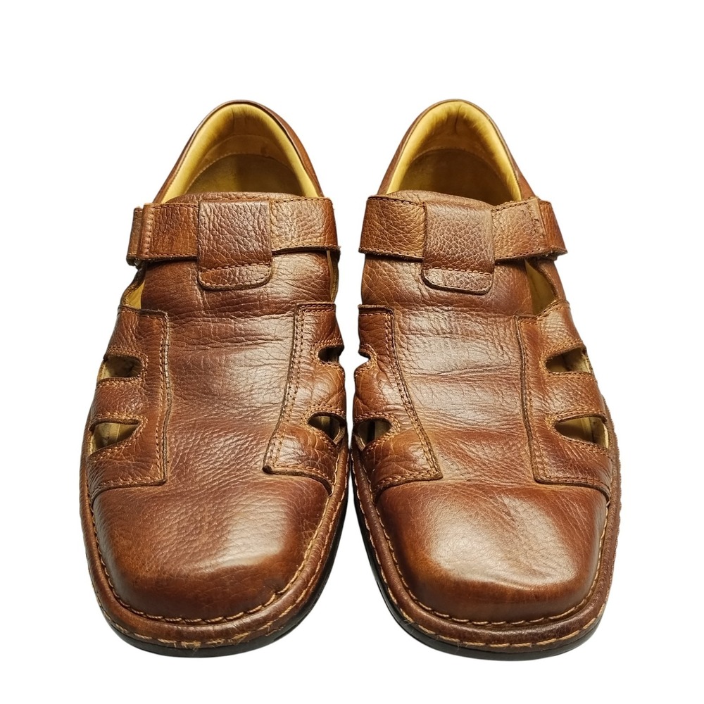 IQ Flex by Streetcars Fisherman‎ Sandals Mens Size 10M Brown Comfort Hook & Loop